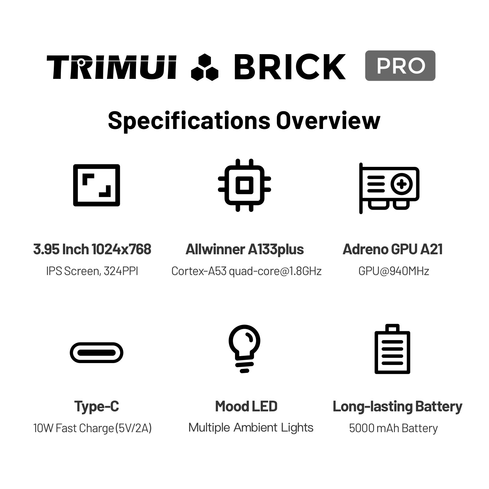 TRIMUI Brick Pro TG4040 Retro  - đánh giá và giá Gaming Console Under 5000