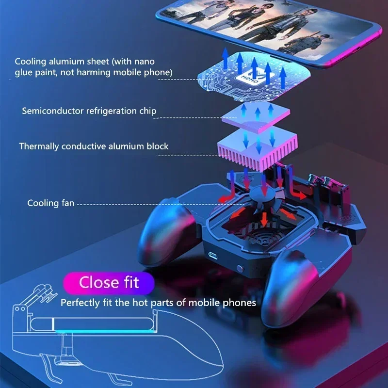MEMO DL88 Mobile Phone Cooler  - đánh giá và giá Gaming Console For Phone